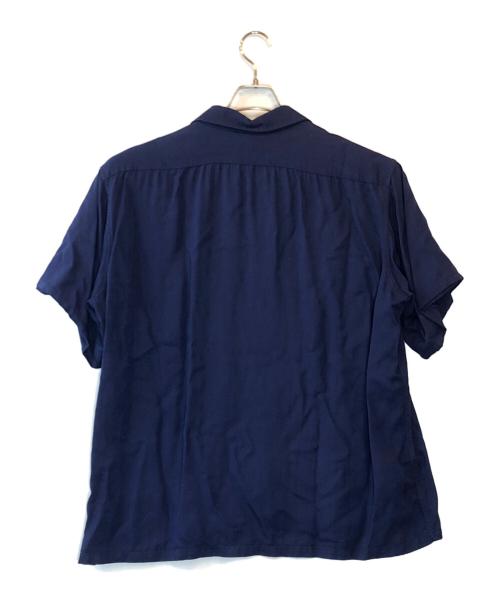 ARROW（アロー）ARROW (アロー) オープンカラー レーヨンシャツ ネイビー サイズ:下記参照の古着・服飾アイテム