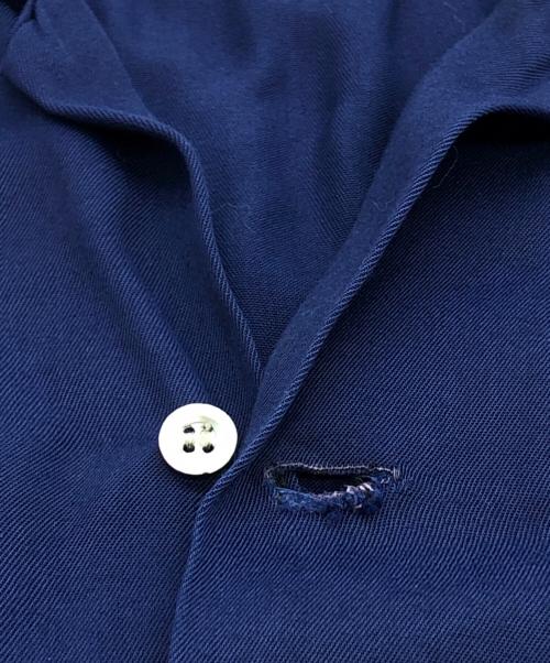 ARROW（アロー）ARROW (アロー) オープンカラー レーヨンシャツ ネイビー サイズ:下記参照の古着・服飾アイテム