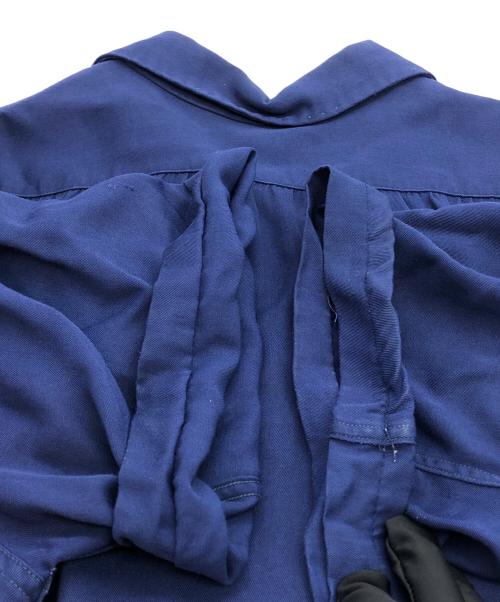 ARROW（アロー）ARROW (アロー) オープンカラー レーヨンシャツ ネイビー サイズ:下記参照の古着・服飾アイテム