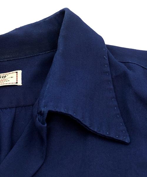 ARROW（アロー）ARROW (アロー) オープンカラー レーヨンシャツ ネイビー サイズ:下記参照の古着・服飾アイテム