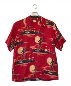 Sun Surfサンサーフ）の古着「シルク アロハシャツ」｜レッド