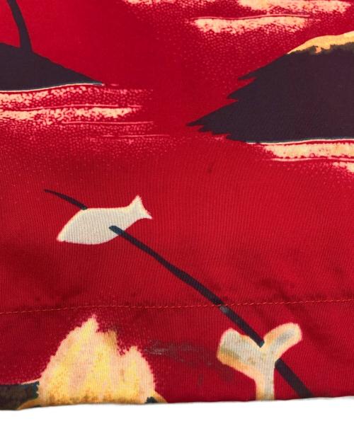 Sun Surf（サンサーフ）Sun Surf (サンサーフ) シルク アロハシャツ レッド サイズ:Mの古着・服飾アイテム