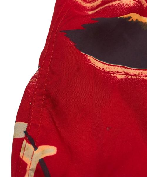 Sun Surf（サンサーフ）Sun Surf (サンサーフ) シルク アロハシャツ レッド サイズ:Mの古着・服飾アイテム
