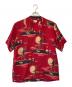 Sun Surf（サンサーフ）の古着「シルク アロハシャツ」｜レッド