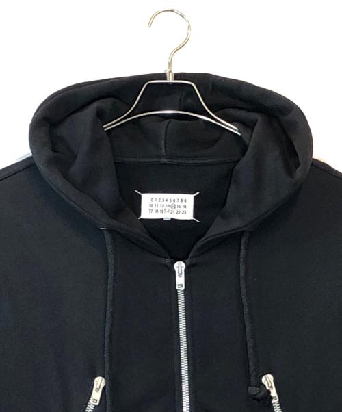 Maison Margiela（メゾンマルジェラ）Maison Margiela (メゾンマルジェラ) 5zip Hoodie ブラック サイズ:52の古着・服飾アイテム
