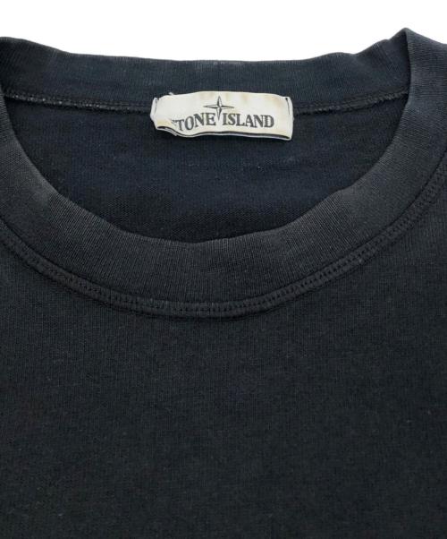 STONE ISLAND（ストーンアイランド）STONE ISLAND (ストーンアイランド) コットンクルーネック L/Sカットソー ブラック サイズ:XLの古着・服飾アイテム