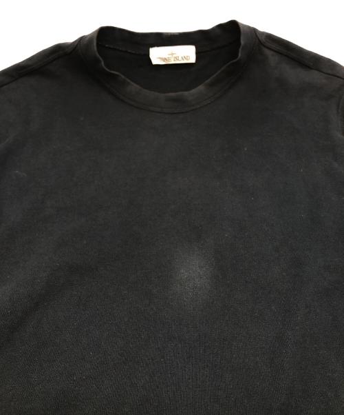 STONE ISLAND（ストーンアイランド）STONE ISLAND (ストーンアイランド) コットンクルーネック L/Sカットソー ブラック サイズ:XLの古着・服飾アイテム