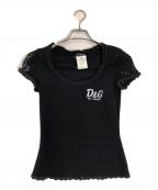 DOLCE & GABBANAドルチェ＆ガッバーナ）の古着「切替カットソー」｜ブラック