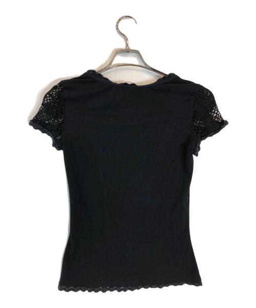 DOLCE & GABBANA（ドルチェ＆ガッバーナ）DOLCE & GABBANA (ドルチェ＆ガッバーナ) 切替カットソー ブラック サイズ:Sの古着・服飾アイテム