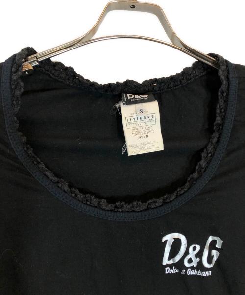 DOLCE & GABBANA（ドルチェ＆ガッバーナ）DOLCE & GABBANA (ドルチェ＆ガッバーナ) 切替カットソー ブラック サイズ:Sの古着・服飾アイテム