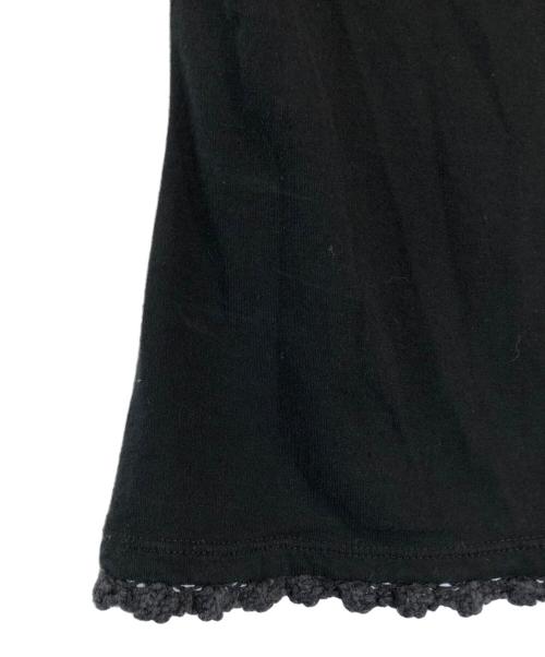 DOLCE & GABBANA（ドルチェ＆ガッバーナ）DOLCE & GABBANA (ドルチェ＆ガッバーナ) 切替カットソー ブラック サイズ:Sの古着・服飾アイテム