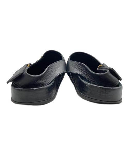 GUCCI（グッチ）GUCCI (グッチ) ビー スター ホースビット クロッグ サンダル ブラック×ゴールド サイズ:SIZE 8の古着・服飾アイテム