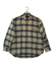 RALPH LAUREN（ラルフローレン）の古着「チェックシャツ」｜ベージュ×グリーン