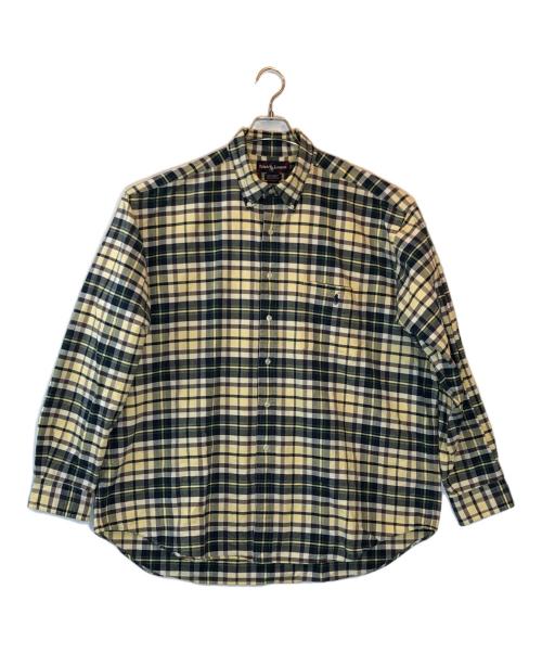 RALPH LAUREN（ラルフローレン）RALPH LAUREN (ラルフローレン) チェックシャツ ベージュ×グリーン サイズ:XLの古着・服飾アイテム