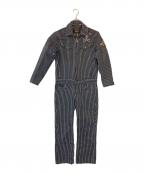 VANSONバンソン）の古着「ジャンプスーツ」｜ネイビー