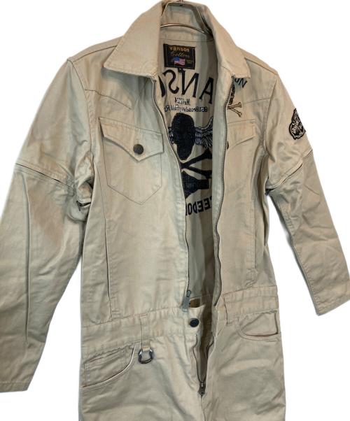 VANSON（バンソン）VANSON (バンソン) ジャンプスーツ ベージュ サイズ:Mの古着・服飾アイテム