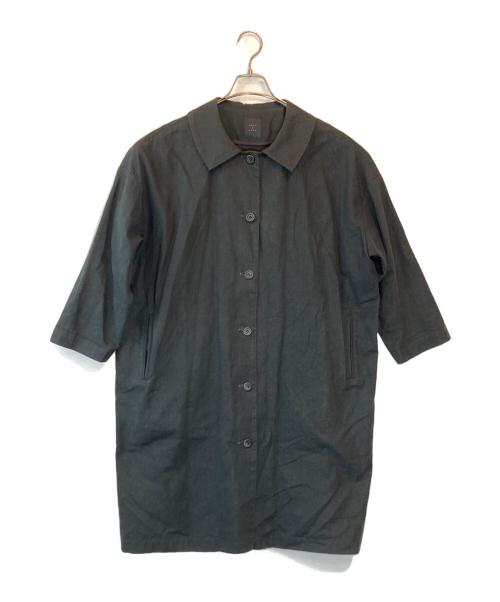 オオカミとフクロウ（オオカミトフクロウ）オオカミとフクロウ (オオカミトフクロウ) リネン混コート ブラック サイズ:SIZE Freeの古着・服飾アイテム