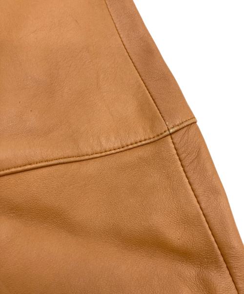 BURBERRY LONDON（バーバリーロンドン）BURBERRY LONDON (バーバリーロンドン) ラムレザーシングルライダースジャケット ブラウン サイズ:40の古着・服飾アイテム