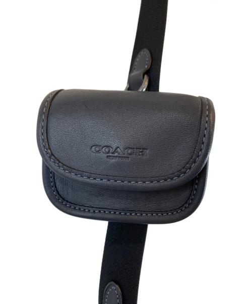 COACH（コーチ）COACH (コーチ) ヘリテージ コンバーチブル クロスボディ ウィズ ハイブリッド カラーブロック シグネチャー キャンバス ネイビーの古着・服飾アイテム