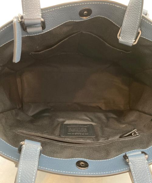 COACH（コーチ）COACH (コーチ) ハドソン ダブル ハンドル トート ブルーの古着・服飾アイテム
