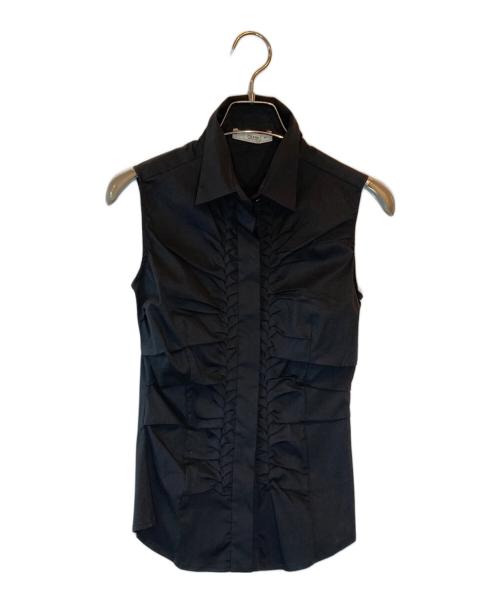 PRADA（プラダ）PRADA (プラダ) ノースリーブシャツ ブラック サイズ:SIZE 38の古着・服飾アイテム