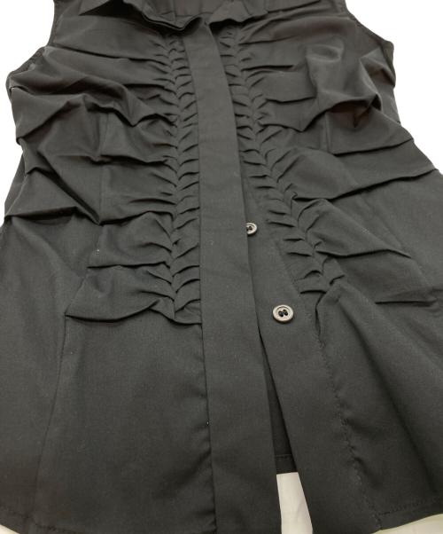 PRADA（プラダ）PRADA (プラダ) ノースリーブシャツ ブラック サイズ:SIZE 38の古着・服飾アイテム