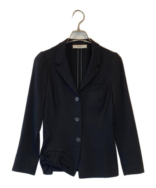 PRADA（プラダ）PRADA (プラダ) 3Bジャケット ブラック サイズ:SIZE 38の古着・服飾アイテム