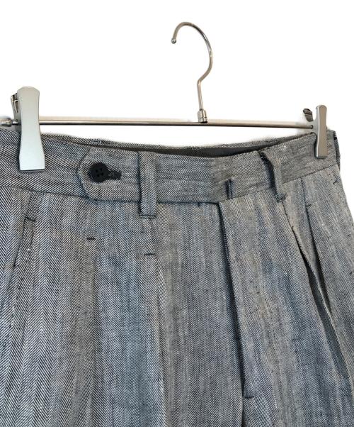 IGARASHI TROUSERS（イガラシ トラウザーズ）IGARASHI TROUSERS (イガラシ トラウザーズ) 2タックリネントラウザー グレー サイズ:下記参照の古着・服飾アイテム