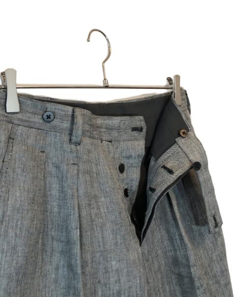 IGARASHI TROUSERS（イガラシ トラウザーズ）IGARASHI TROUSERS (イガラシ トラウザーズ) 2タックリネントラウザー グレー サイズ:下記参照の古着・服飾アイテム
