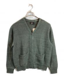 RRL（ダブルアールエル）の古着「エルボーパッチジップカーディガン」｜オリーブ