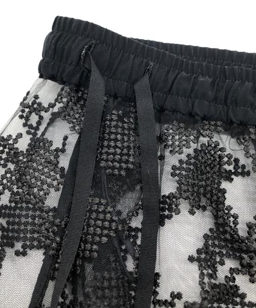 H BEAUTY&YOUTH（エイチ ビューティー&ユース）H BEAUTY&YOUTH (エイチ ビューティー&ユース) レースロングスカート ブラック サイズ:下記参照の古着・服飾アイテム