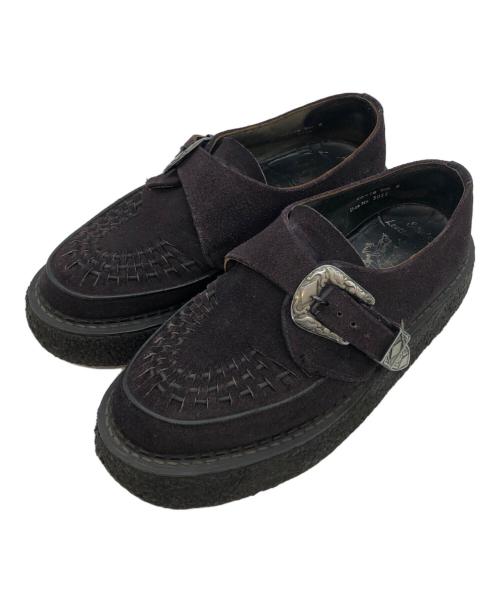 GEORGE COX（ジョージコックス）GEORGE COX (ジョージコックス) ウエスタンバックル ラバーソールシューズ ブラウン サイズ:6の古着・服飾アイテム