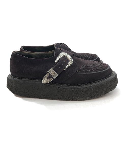 GEORGE COX（ジョージコックス）GEORGE COX (ジョージコックス) ウエスタンバックル ラバーソールシューズ ブラウン サイズ:6の古着・服飾アイテム