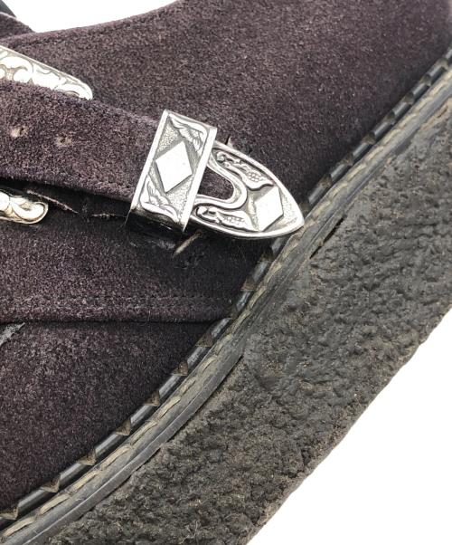 GEORGE COX（ジョージコックス）GEORGE COX (ジョージコックス) ウエスタンバックル ラバーソールシューズ ブラウン サイズ:6の古着・服飾アイテム