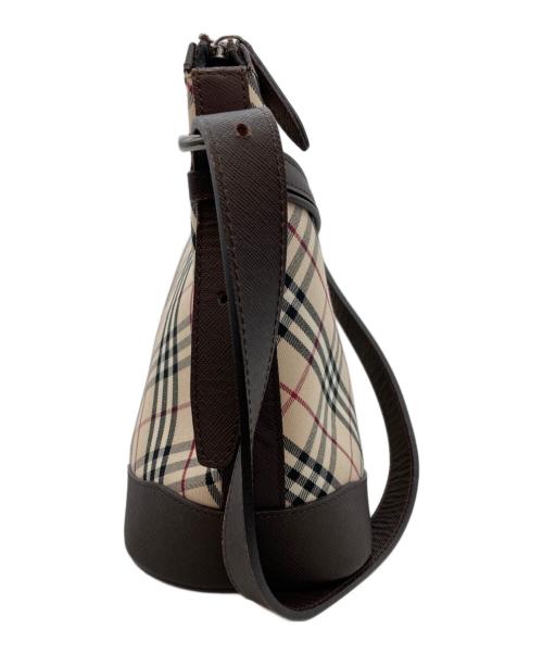 BURBERRY（バーバリー）BURBERRY (バーバリー) ノヴァチェックハンドバッグ ブラウンの古着・服飾アイテム