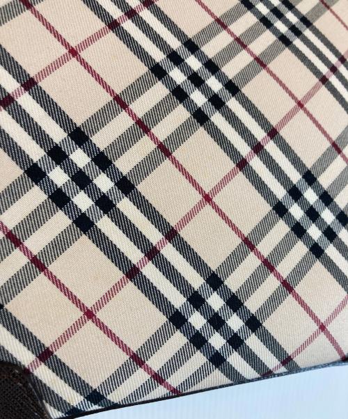 BURBERRY（バーバリー）BURBERRY (バーバリー) ノヴァチェックハンドバッグ ブラウンの古着・服飾アイテム