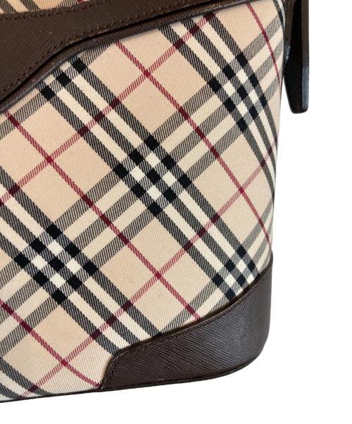 BURBERRY（バーバリー）BURBERRY (バーバリー) ノヴァチェックハンドバッグ ブラウンの古着・服飾アイテム