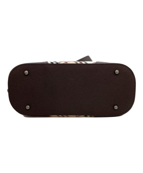 BURBERRY（バーバリー）BURBERRY (バーバリー) ノヴァチェックハンドバッグ ブラウンの古着・服飾アイテム