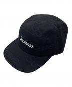 SUPREMEシュプリーム）の古着「LOGOS DENIM CAMP CAP」｜ブラック