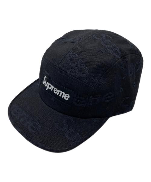 SUPREME（シュプリーム）SUPREME (シュプリーム) LOGOS DENIM CAMP CAP ブラックの古着・服飾アイテム