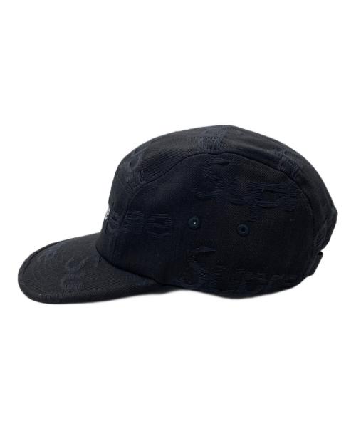 SUPREME（シュプリーム）SUPREME (シュプリーム) LOGOS DENIM CAMP CAP ブラックの古着・服飾アイテム