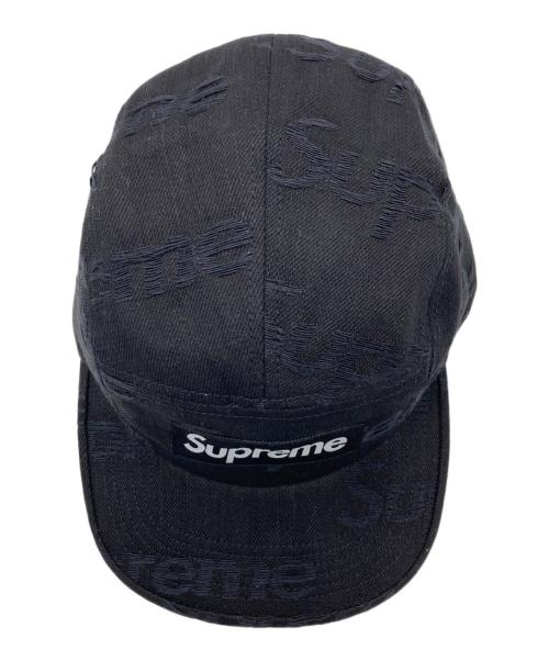SUPREME（シュプリーム）SUPREME (シュプリーム) LOGOS DENIM CAMP CAP ブラックの古着・服飾アイテム
