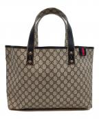 GUCCIグッチ）の古着「GGスプリーム キャンバストートバッグ」｜ネイビー