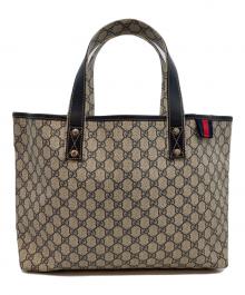 GUCCI（グッチ）の古着「GGスプリーム キャンバストートバッグ」｜ネイビー