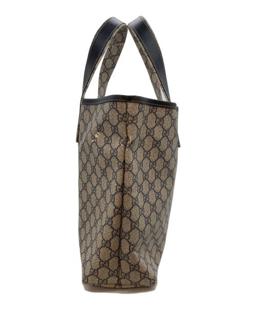 GUCCI（グッチ）GUCCI (グッチ) GGスプリーム キャンバストートバッグ ネイビーの古着・服飾アイテム