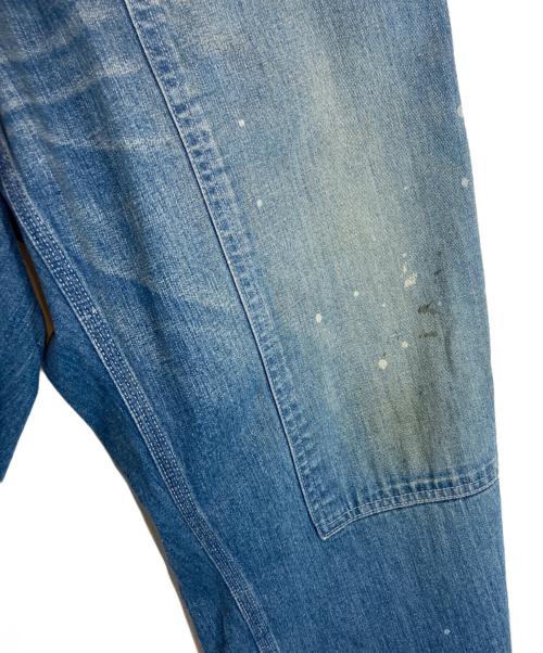 H.UNIT（エイチユニット）H.UNIT (エイチユニット) DENIM SIDE OPEN PAINTER PANT ブルーの古着・服飾アイテム