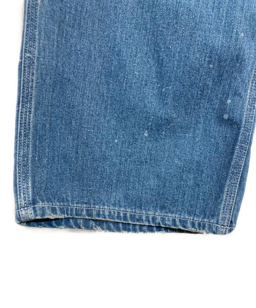 H.UNIT（エイチユニット）H.UNIT (エイチユニット) DENIM SIDE OPEN PAINTER PANT ブルーの古着・服飾アイテム