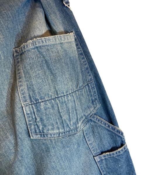 H.UNIT（エイチユニット）H.UNIT (エイチユニット) DENIM SIDE OPEN PAINTER PANT ブルーの古着・服飾アイテム