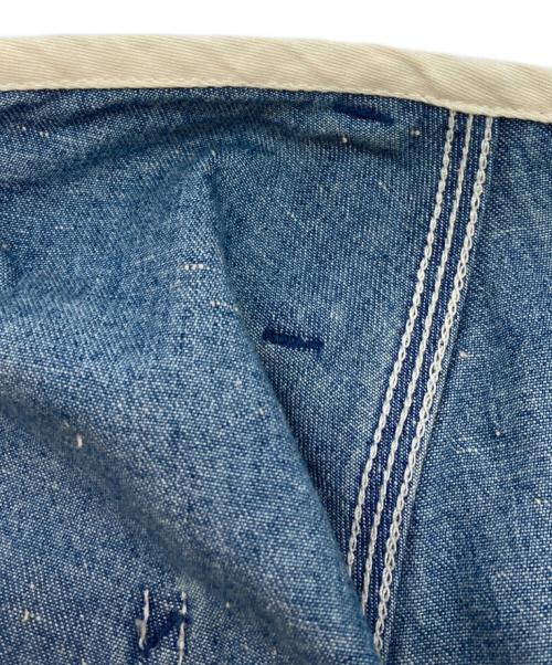 H.UNIT（エイチユニット）H.UNIT (エイチユニット) DENIM SIDE OPEN PAINTER PANT ブルーの古着・服飾アイテム