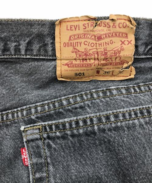 LEVI'S（リーバイス）LEVI'S (リーバイス) 501先染めブラックデニムパンツ ブラック サイズ:36/32の古着・服飾アイテム